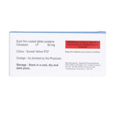 Cilobid 50 MG Tablet (10): Uses, Side Effects, Price & Dosage | PharmEasy