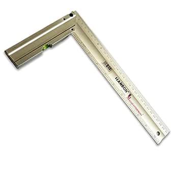 Malfah Square Scale Ruler Measurement Tool industrial grade aluminum ...