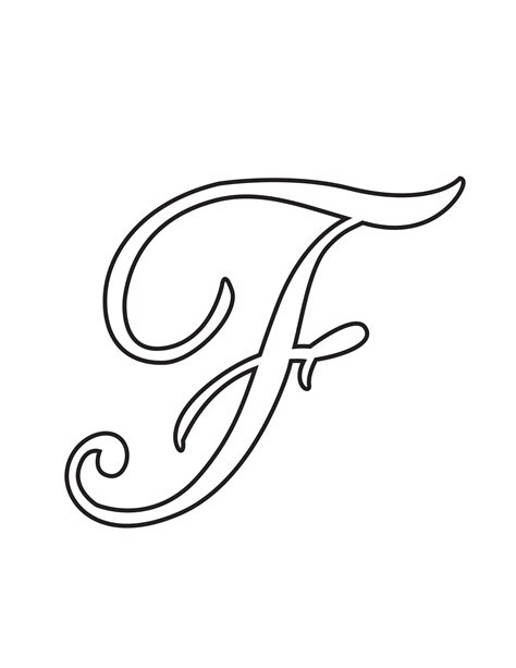 Fancy Cursive Capital F