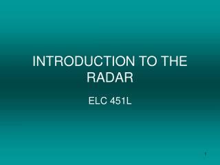Image result for Radar Introduction