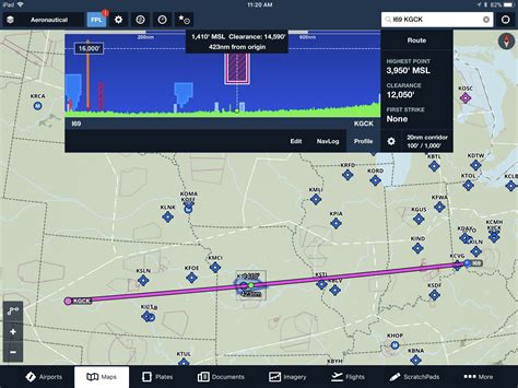 Using ForeFlight 的图像结果