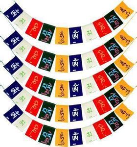 SEGGO Prayer Flags for Home, Bike and Car Rectangle Car Window Flag ...