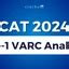 CAT 2024 VARC Slot 1 Analysis, Video Solutions, Solved Paper