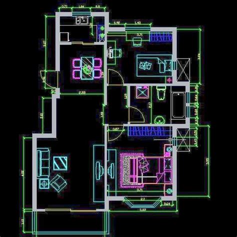 建筑设计CAD建筑平面设计图之一楼平面_浩辰CAD官网
