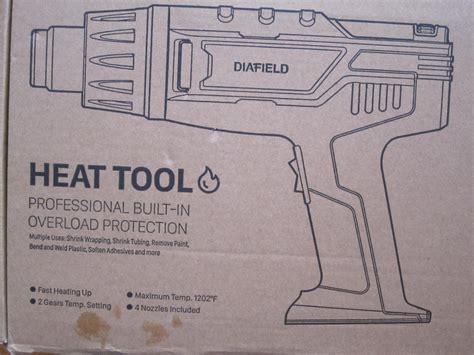 Heat Tool Diafield 1850w with Variable Temp Range 112F to 1202F NEW | eBay