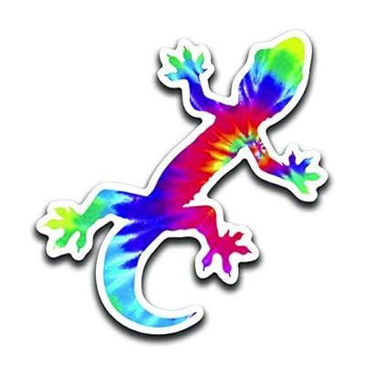 Buy More Shiz Tie Dye Gecko 2 Pack Vinyl Decal Sticker - Car Truck Van ...