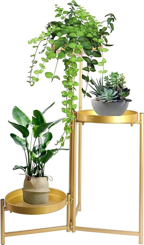 KAHOO Metal Plant Stand Indoor 3 Tier Tall Plant | Ubuy India