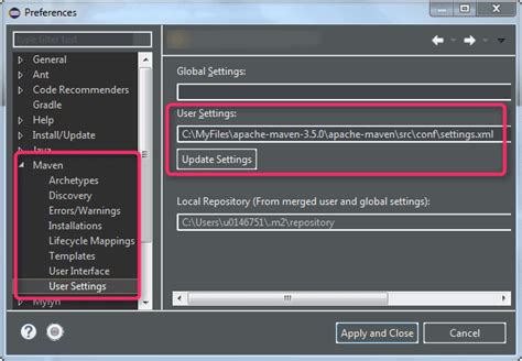 Image result for Maven Specify Local Repository