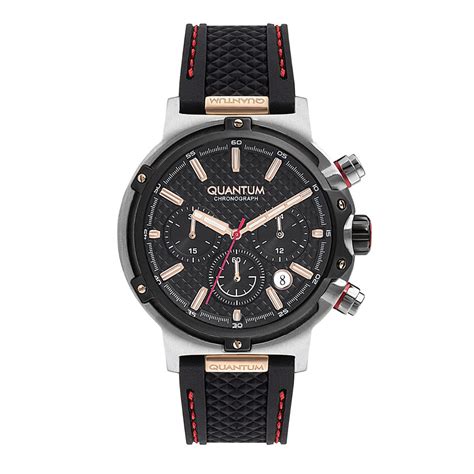 Buy Quantum Hunter Chronograph Black Round Dial Mens Watch - HNG956.351 ...