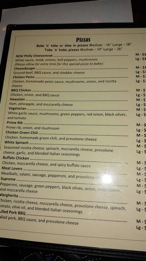 Menu at THE SILVER SPUR restaurant, Platteville