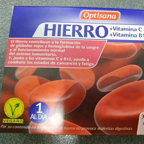 Hierro+VITAMINA C+ ACIDO FOLICO+ VITAMINA B12 from Optisana - Vegan ...
