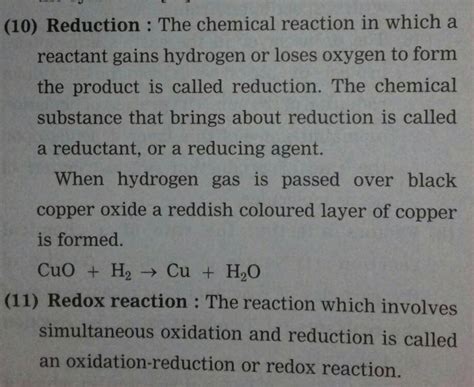 Explain how Oxidation reaction will gain oxygen or lose hydrogen and in ...