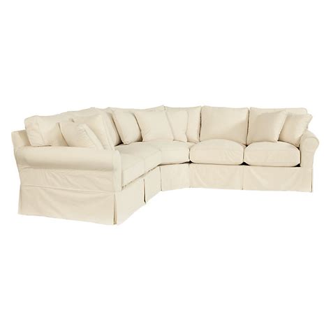Baldwin 3-Piece Loveseat Wedge Slipcover - Ballard Essentials Fabrics ...
