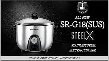 Buy Panasonic SR-G18 (SUS) Stainless Steel Automatic Electric Rice ...