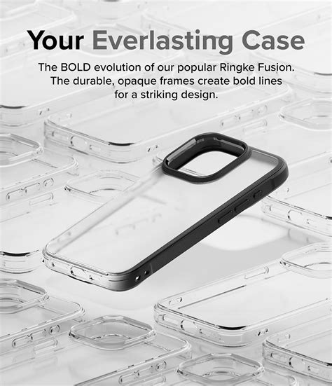 iPhone 15 Pro Max Back Cover case | Fusion Bold Matte - Matte Black