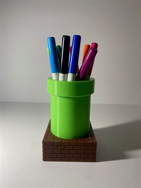 Warp Pipe Pencil Holder 3D Printed-pen Holder Office Decor - Etsy
