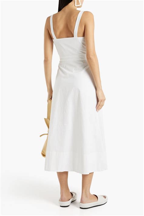 EQUIPMENT Aris cotton-poplin midi dress | THE OUTNET