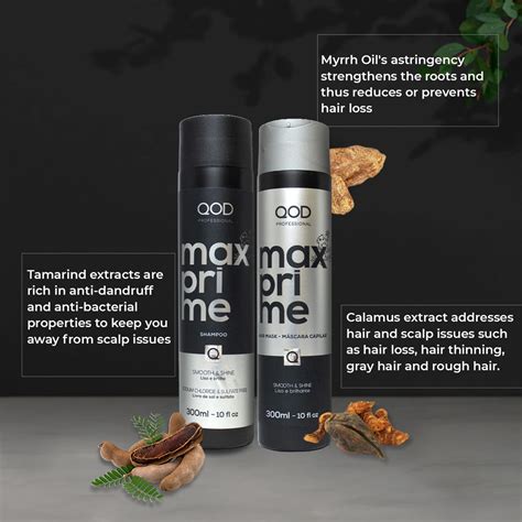 MAX PRIME After Treatment Shampoo & Hair Mask - 300ml by QOD ...
