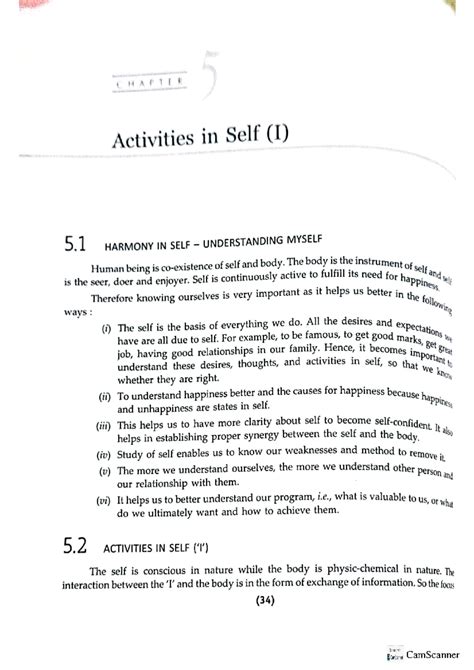 Uhv 2 - universal human values- 2 notes - Activities in Self (I) 5 ...