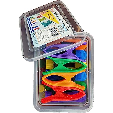 Swish 16 Pcs Cloth Drying Clips, Clothes Pegs for Rope/Stand/Pipe ...