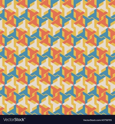 Seamless geometric abstract pattern design Vector Image