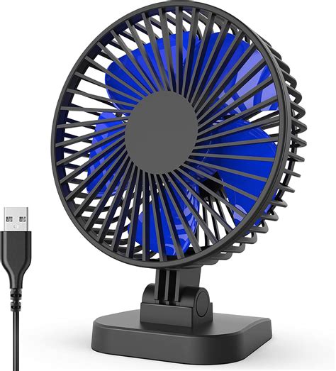 Amazon.com: xasla USB Desk Fan with 3 Settings, Small Personal Quiet ...