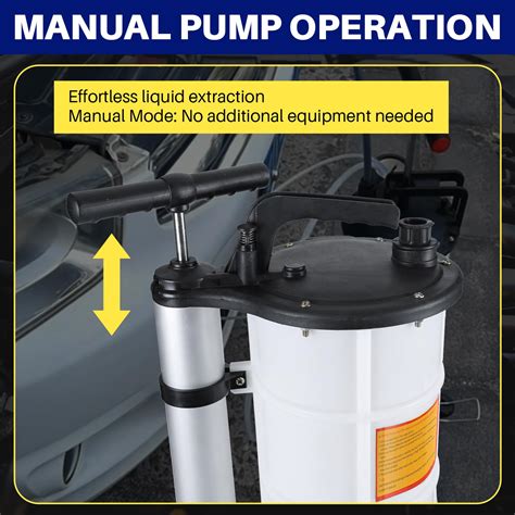 Snapklik.com : 9L Fluid Extractor Manual Oil Changer Vacuum Hand Operated Engine Oil Change ...