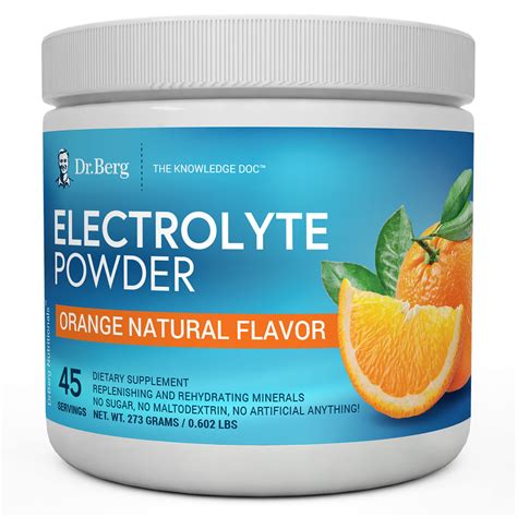 Buy Dr. Berg's Original Electrolyte Powder, High Energy, Replenish ...