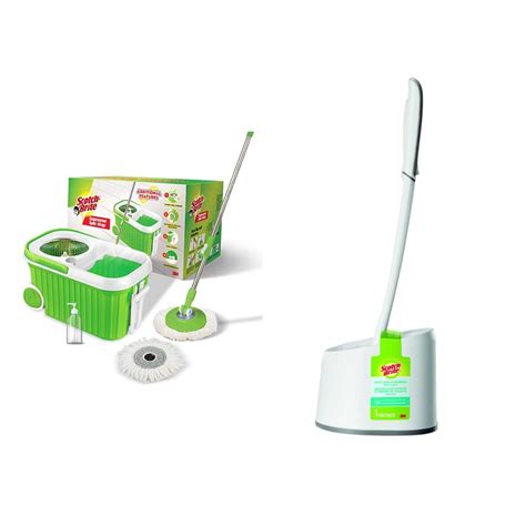 Scotch-Brite Supreme Spin Bucket Mop with Steel Spinner, Wheels, Drag ...