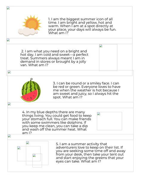 Printable Riddle Pages