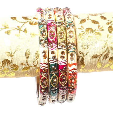 Buy Suprimo Rajasthani Lac Multi Chudiyan lakh Bangles For Women ...