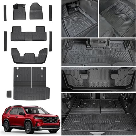 Floor Mats for 2023-2025 Honda Pilot Cargo Mat with Backrest Mat All ...
