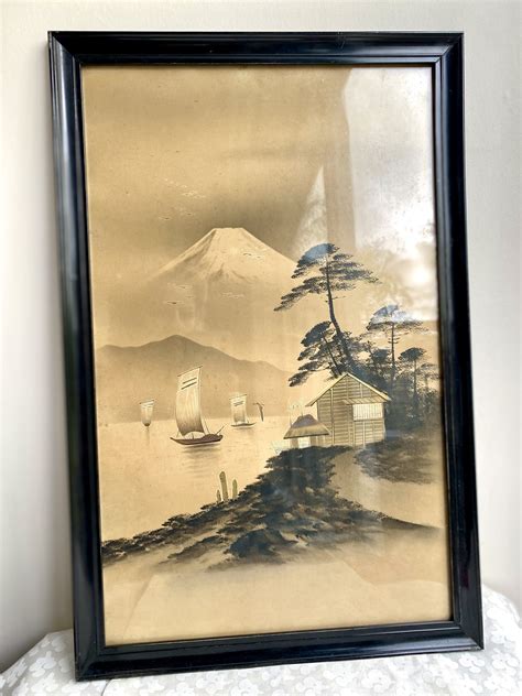Japanese Landscape Painting Watercolor