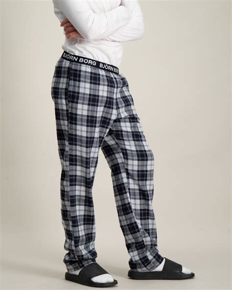 Björn Borg CORE FLANNEL PYJAMA PANTS Blå för Kille | Kids Brand Store