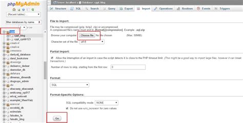 Image result for How to Import a MySQL Database Using phpMyAdmin