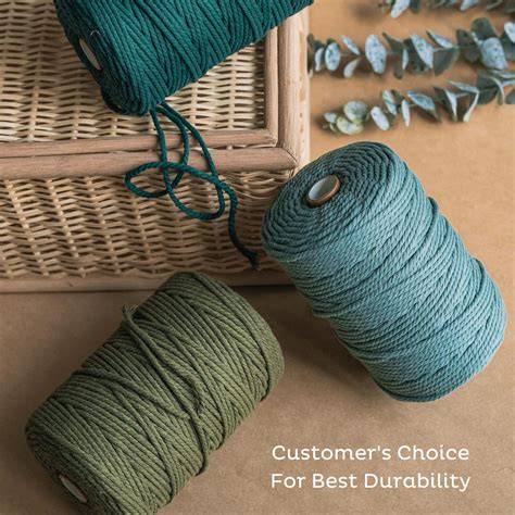 NookTheory Nook Theory Cotton 3mm Macrame Cord 220 Yards - 4mm India | Ubuy