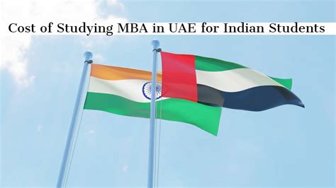 Cost of Studying MBA in UAE - Tuition Fees, Cost of Living