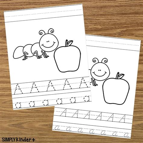 Letter A Write the Letter Picture Page - Simply Kinder + Printable Membership
