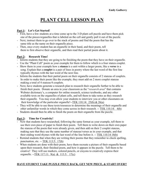Image result for Plant Cell Lesson