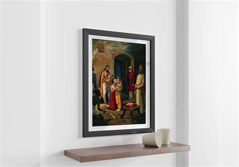 Krishna freeing his parents (Vasudeo and Devki) from prison by Raja Ra ...