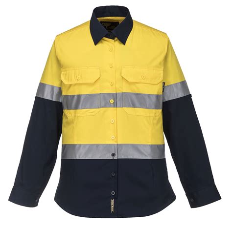 Northrock Safety / women work shirts with reflective stripes singapore