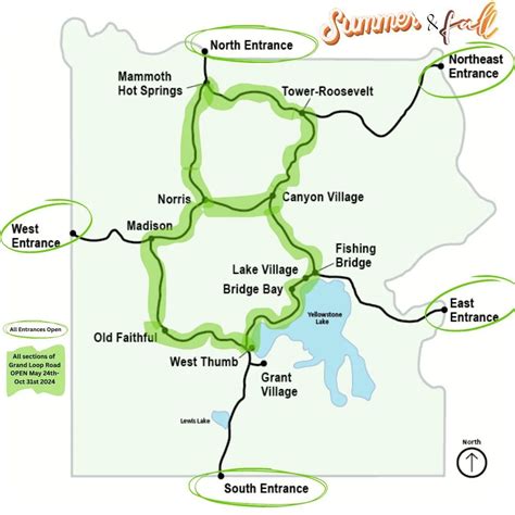 Grand Loop Road: Map & Itinerary for Yellowstone’s Most Scenic Drive ...
