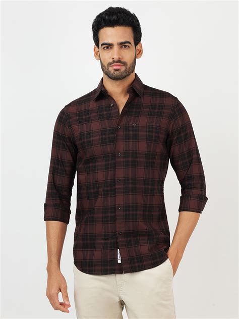 Check Long Sleeves Brown & Black (100% Cotton) – TwillUp