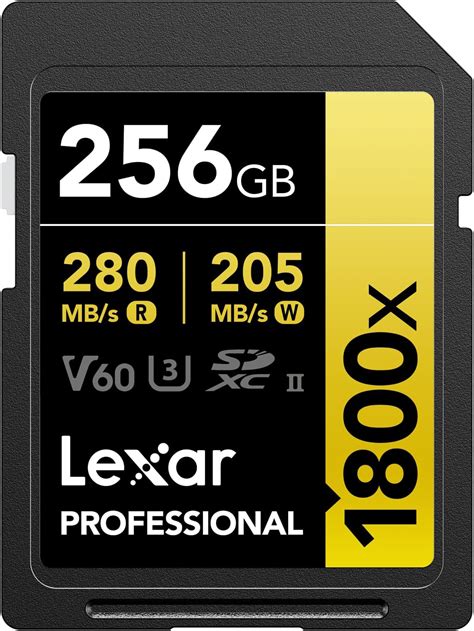 Lexar Profes. 1800X Sdxc Uhs-Ii U3 V60, 256Gb - Buy Lexar Profes. 1800X ...