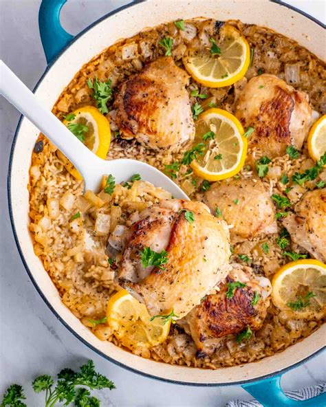 Lemon Chicken With Rice Baked Lemon Pepper Chicken & Rice Delicious