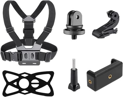 CASON Action Camera Chest Mount with Adjustable Strap CS6, CN10, Go Pro ...