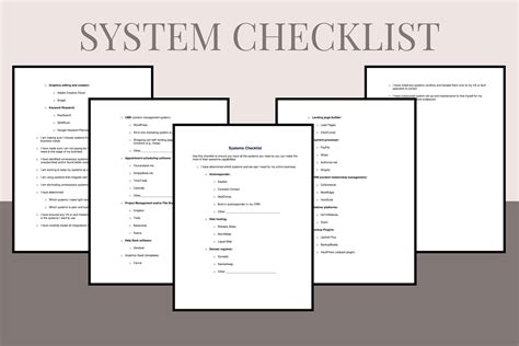 System Requirement Checklist 的图像结果