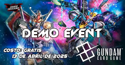 GUNDAM CARD GAME DEMO EVENT by AKAI GAMES, República del Salvador e ...