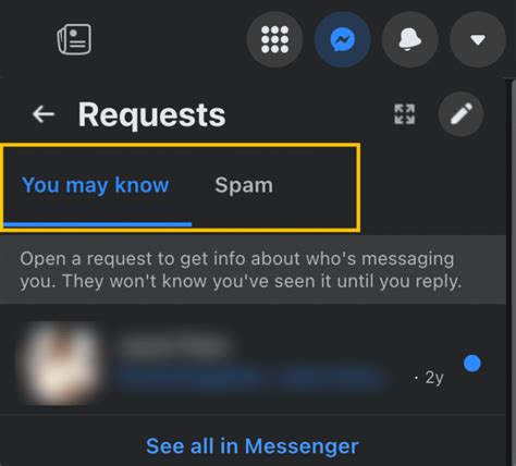 Image result for View Message Requests