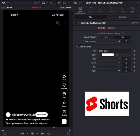 TikTok, Instagram and Youtube Shorts Safe Zones Pack - Davinci Resolve ...